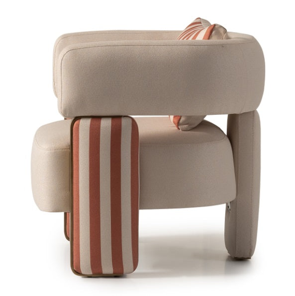 AICO Furniture Amora Chair Ash in Eggshell Walnut - Visions in Furniture (La Mirada, CA)