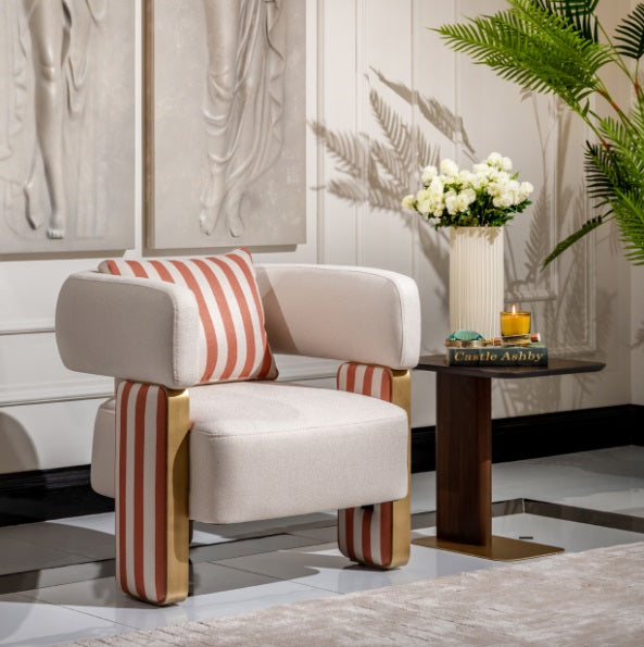 AICO Furniture Amora Chair Ash in Eggshell Walnut - Visions in Furniture (La Mirada, CA)