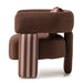 AICO Furniture Amora Chair Brown in Eggshell Walnut - Visions in Furniture (La Mirada, CA)