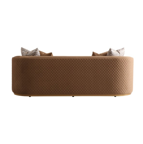 AICO Furniture Ariana Sofa in Caramel Gold - Visions in Furniture (La Mirada, CA)