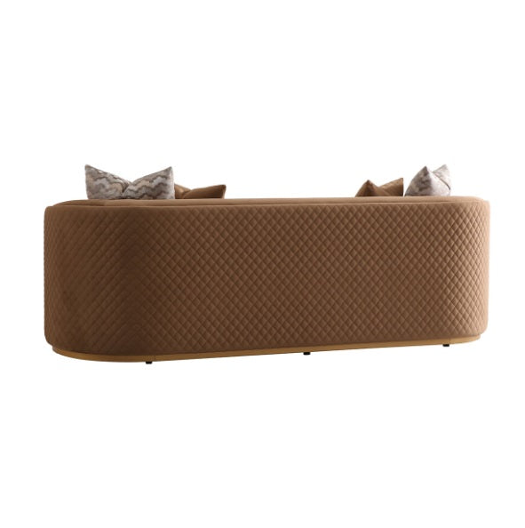 AICO Furniture Ariana Sofa in Caramel Gold - Visions in Furniture (La Mirada, CA)
