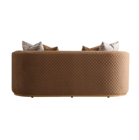 AICO Furniture Ariana Loveseat in Caramel Gold - Visions in Furniture (La Mirada, CA)