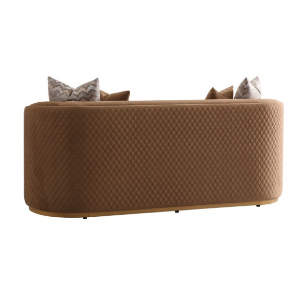 AICO Furniture Ariana Loveseat in Caramel Gold - Visions in Furniture (La Mirada, CA)