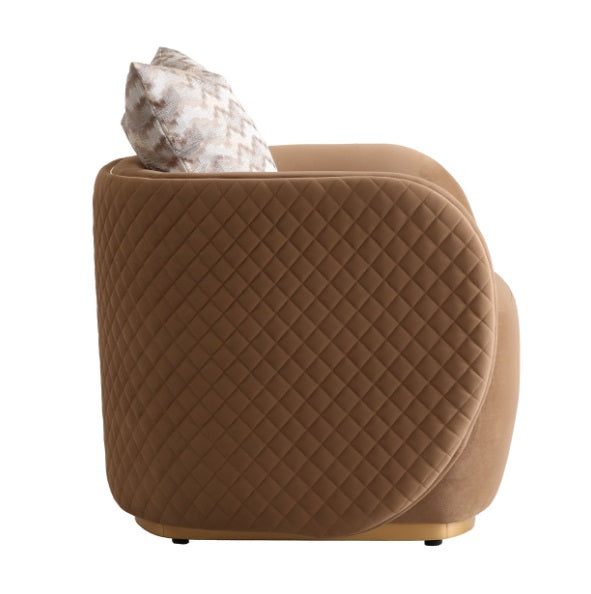 AICO Furniture Ariana Chair in Caramel Gold - Visions in Furniture (La Mirada, CA)