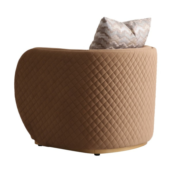 AICO Furniture Ariana Chair in Caramel Gold - Visions in Furniture (La Mirada, CA)