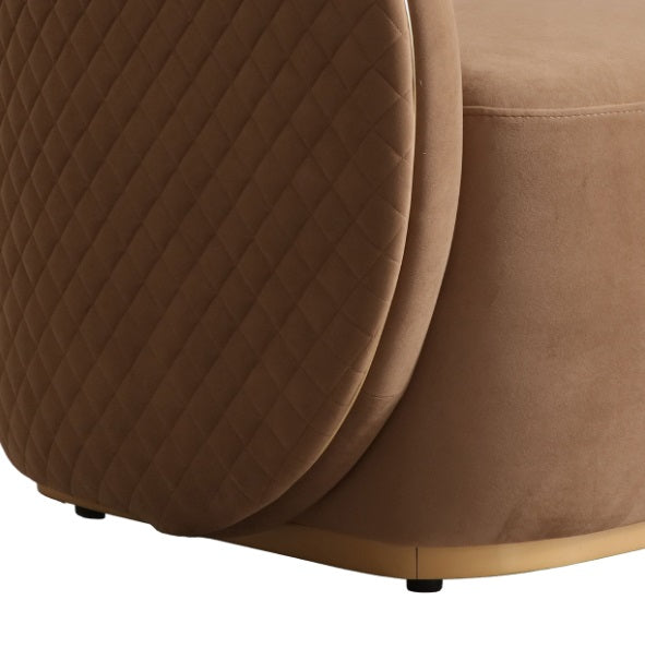 AICO Furniture Ariana Chair in Caramel Gold - Visions in Furniture (La Mirada, CA)