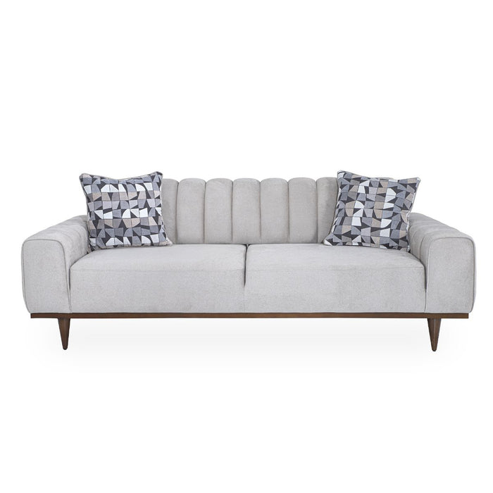AICO Balboa Sofa in Warm Walnut - Visions in Furniture (La Mirada, CA)