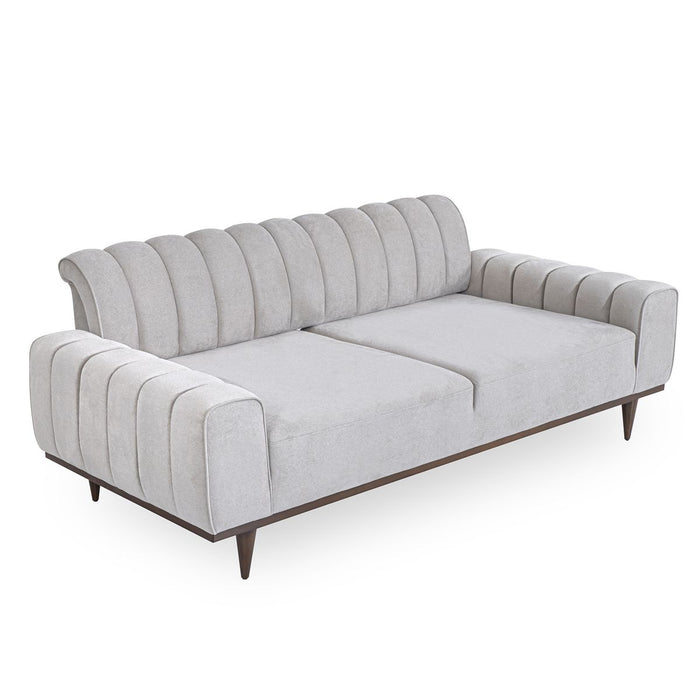 AICO Balboa Sofa in Warm Walnut - Visions in Furniture (La Mirada, CA)