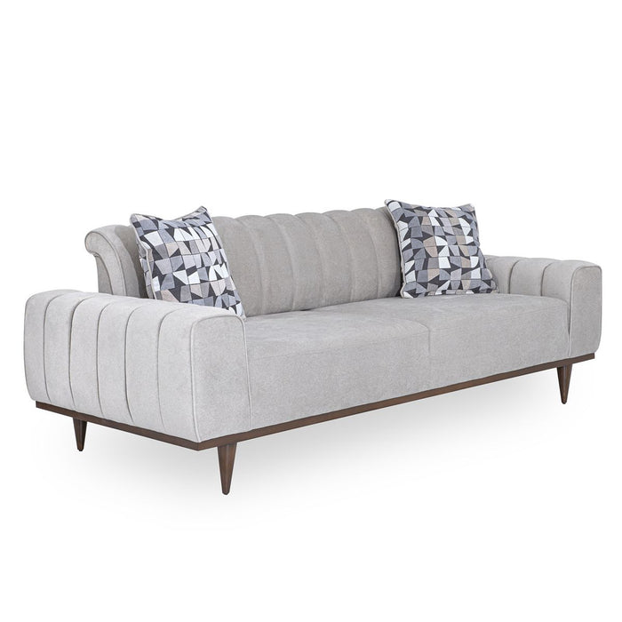 AICO Balboa Sofa in Warm Walnut - Visions in Furniture (La Mirada, CA)