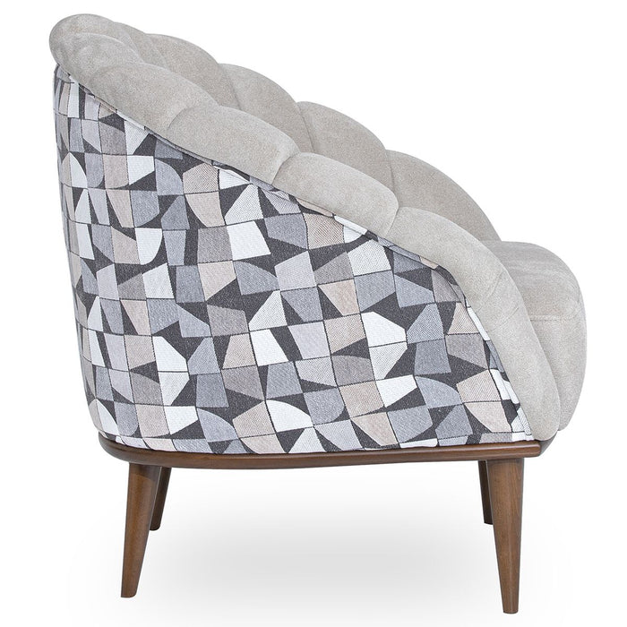 AICO Balboa Accent Chair in Warm Walnut - Visions in Furniture (La Mirada, CA)