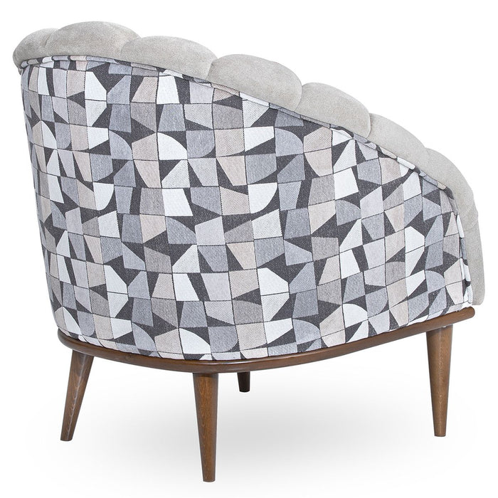 AICO Balboa Accent Chair in Warm Walnut - Visions in Furniture (La Mirada, CA)
