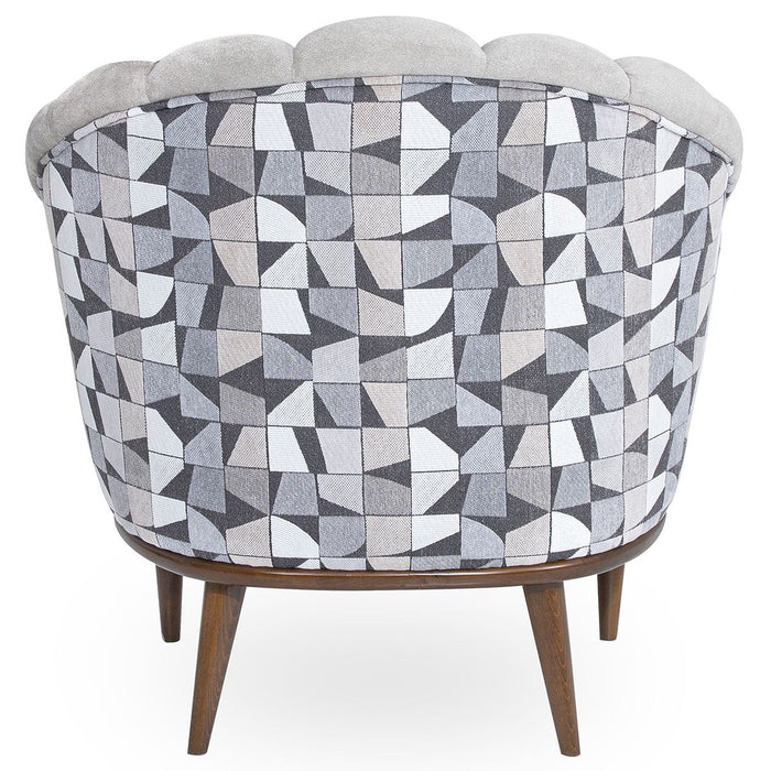 AICO Balboa Accent Chair in Warm Walnut - Visions in Furniture (La Mirada, CA)