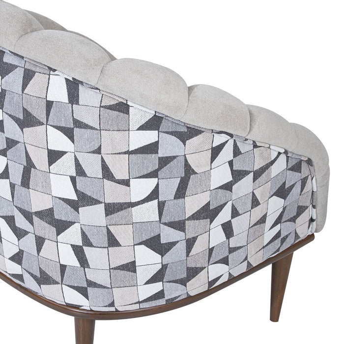 AICO Balboa Accent Chair in Warm Walnut - Visions in Furniture (La Mirada, CA)