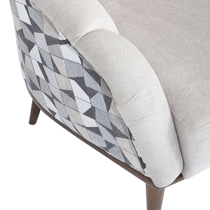 AICO Balboa Accent Chair in Warm Walnut - Visions in Furniture (La Mirada, CA)