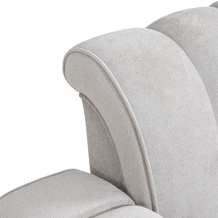 AICO Balboa Chair And A Half in Warm Walnut - Visions in Furniture (La Mirada, CA)