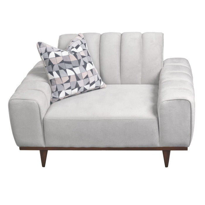 AICO Balboa Chair And A Half in Warm Walnut - Visions in Furniture (La Mirada, CA)