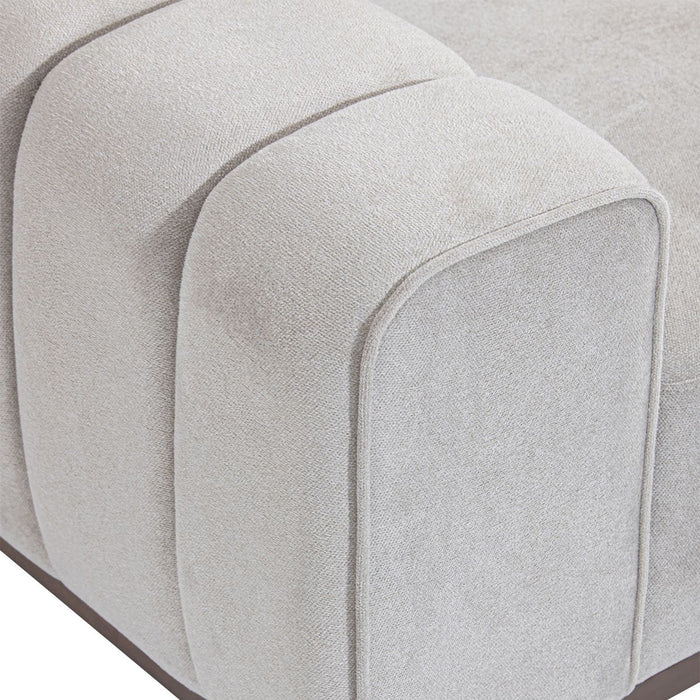 AICO Balboa Chair And A Half in Warm Walnut - Visions in Furniture (La Mirada, CA)