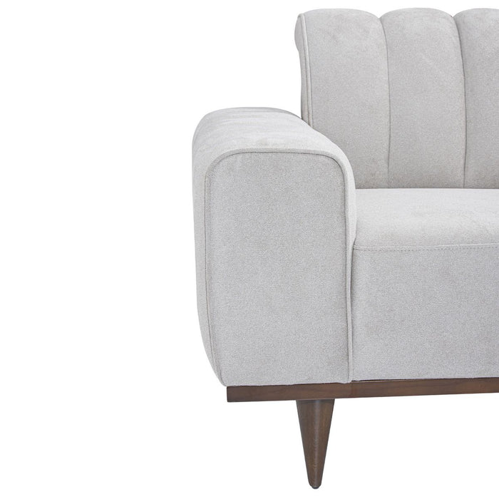 AICO Balboa Chair And A Half in Warm Walnut - Visions in Furniture (La Mirada, CA)