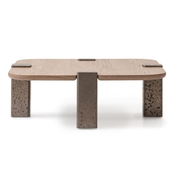 AICO Furniture Bristol Point Large Cocktail Table in Saddle Brown - Visions in Furniture (La Mirada, CA)