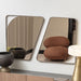 AICO Furniture Bristol Point Wall Mirror in Saddle Brown - Visions in Furniture (La Mirada, CA)