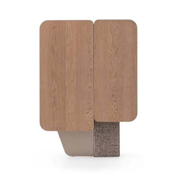 AICO Furniture Bristol Point Bar in Saddle Brown - Visions in Furniture (La Mirada, CA)