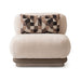 AICO Furniture Bristol Point Armless Chair in Saddle Brown - Visions in Furniture (La Mirada, CA)
