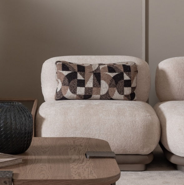 AICO Furniture Bristol Point Armless Chair in Saddle Brown - Visions in Furniture (La Mirada, CA)