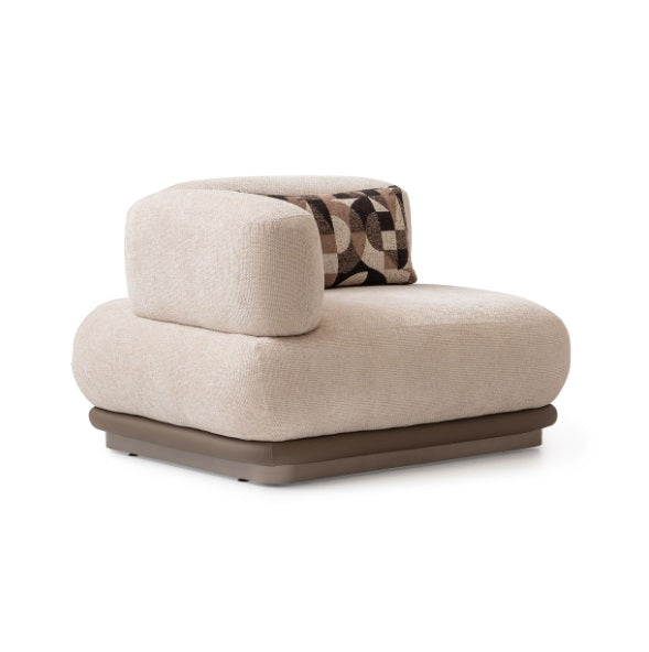 AICO Furniture Bristol Point LAF Chair in Saddle Brown - Visions in Furniture (La Mirada, CA)