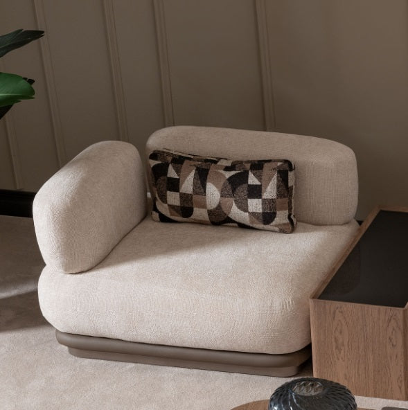 AICO Furniture Bristol Point LAF Chair in Saddle Brown - Visions in Furniture (La Mirada, CA)