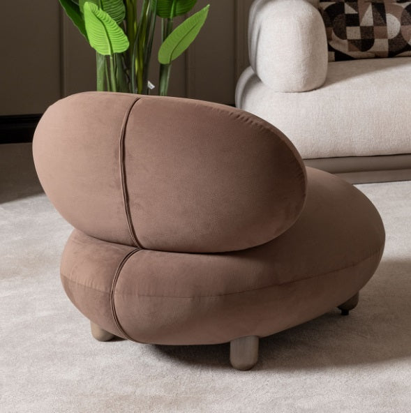 AICO Furniture Bristol Point Accent Chair in Saddle Brown - Visions in Furniture (La Mirada, CA)