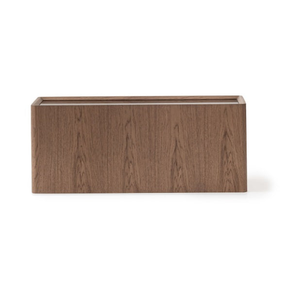 AICO Furniture Bristol Point Sectional Table in Saddle Brown - Visions in Furniture (La Mirada, CA)