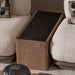 AICO Furniture Bristol Point Sectional Table in Saddle Brown - Visions in Furniture (La Mirada, CA)