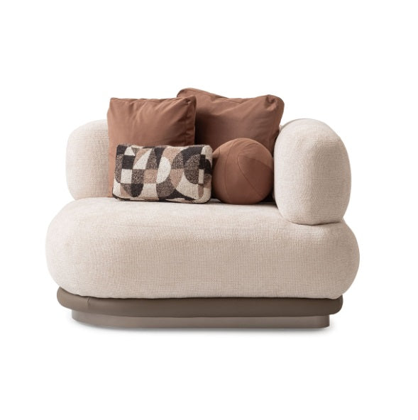 AICO Furniture Bristol Point Corner Unit in Saddle Brown - Visions in Furniture (La Mirada, CA)