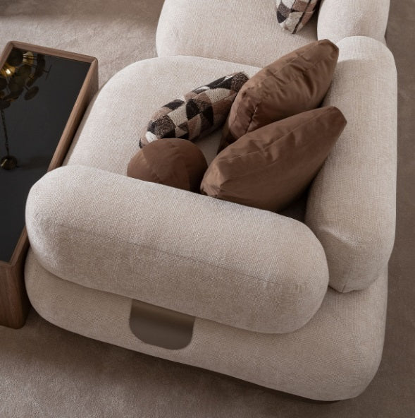 AICO Furniture Bristol Point Corner Unit in Saddle Brown - Visions in Furniture (La Mirada, CA)
