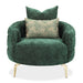 AICO Furniture Celine Chair in Emerald/Gold - Visions in Furniture (La Mirada, CA)