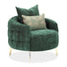 AICO Furniture Celine Chair in Emerald/Gold - Visions in Furniture (La Mirada, CA)