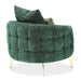 AICO Furniture Celine Chair in Emerald/Gold - Visions in Furniture (La Mirada, CA)