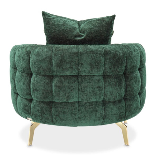 AICO Furniture Celine Chair in Emerald/Gold - Visions in Furniture (La Mirada, CA)