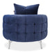 AICO Furniture Celine Chair in Indigo/Silver - Visions in Furniture (La Mirada, CA)