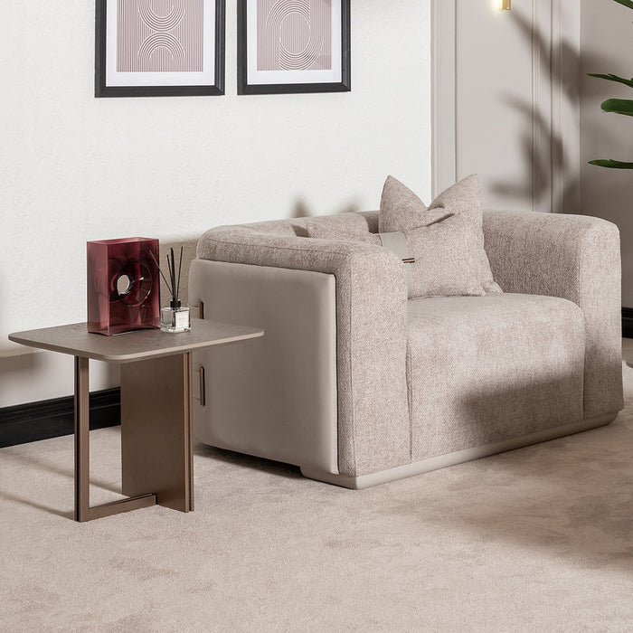 AICO Canberra End Table in Brown - Visions in Furniture (La Mirada, CA)