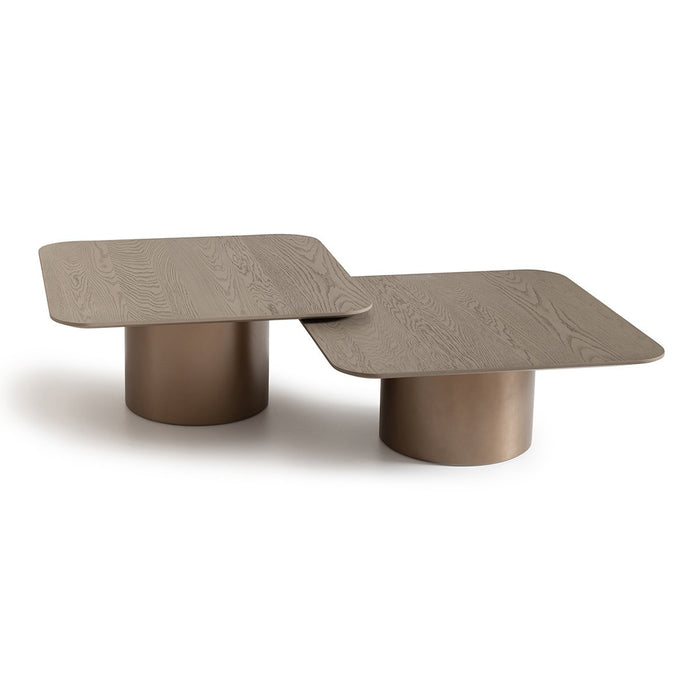 AICO Canberra Short Cocktail Table in Brown - Visions in Furniture (La Mirada, CA)