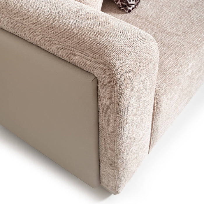 AICO Canberra Sofa in Brown - Visions in Furniture (La Mirada, CA)