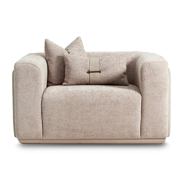 AICO Canberra Chair 1/2 in Brown - Visions in Furniture (La Mirada, CA)