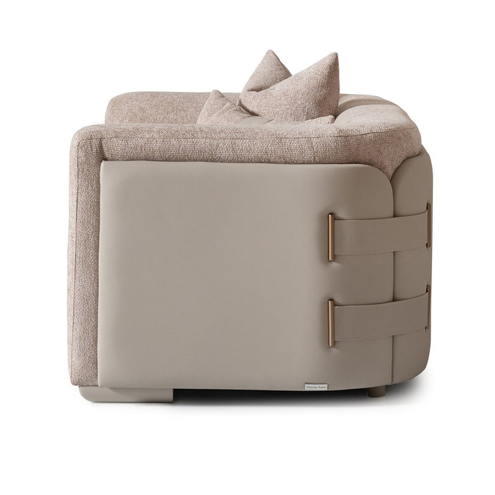 AICO Canberra Chair 1/2 in Brown - Visions in Furniture (La Mirada, CA)
