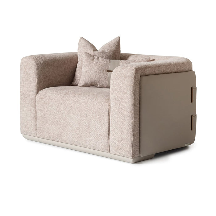 AICO Canberra Chair 1/2 in Brown - Visions in Furniture (La Mirada, CA)