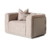 AICO Canberra Chair 1/2 in Brown - Visions in Furniture (La Mirada, CA)