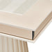 AICO Furniture Carmela Rectangular Dining Table in Shimmer Ivory - Visions in Furniture (La Mirada, CA)