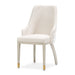 AICO Furniture Carmela Dining Arm Chair (Set of 2) in Shimmer Ivory - Visions in Furniture (La Mirada, CA)