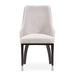 AICO Furniture Carmela Dining Arm Chair (Set of 2) in Glossy Charcoal Sand - Visions in Furniture (La Mirada, CA)