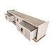 AICO Carmela Media Cabinet in Shimmer Ivory - Visions in Furniture (La Mirada, CA)